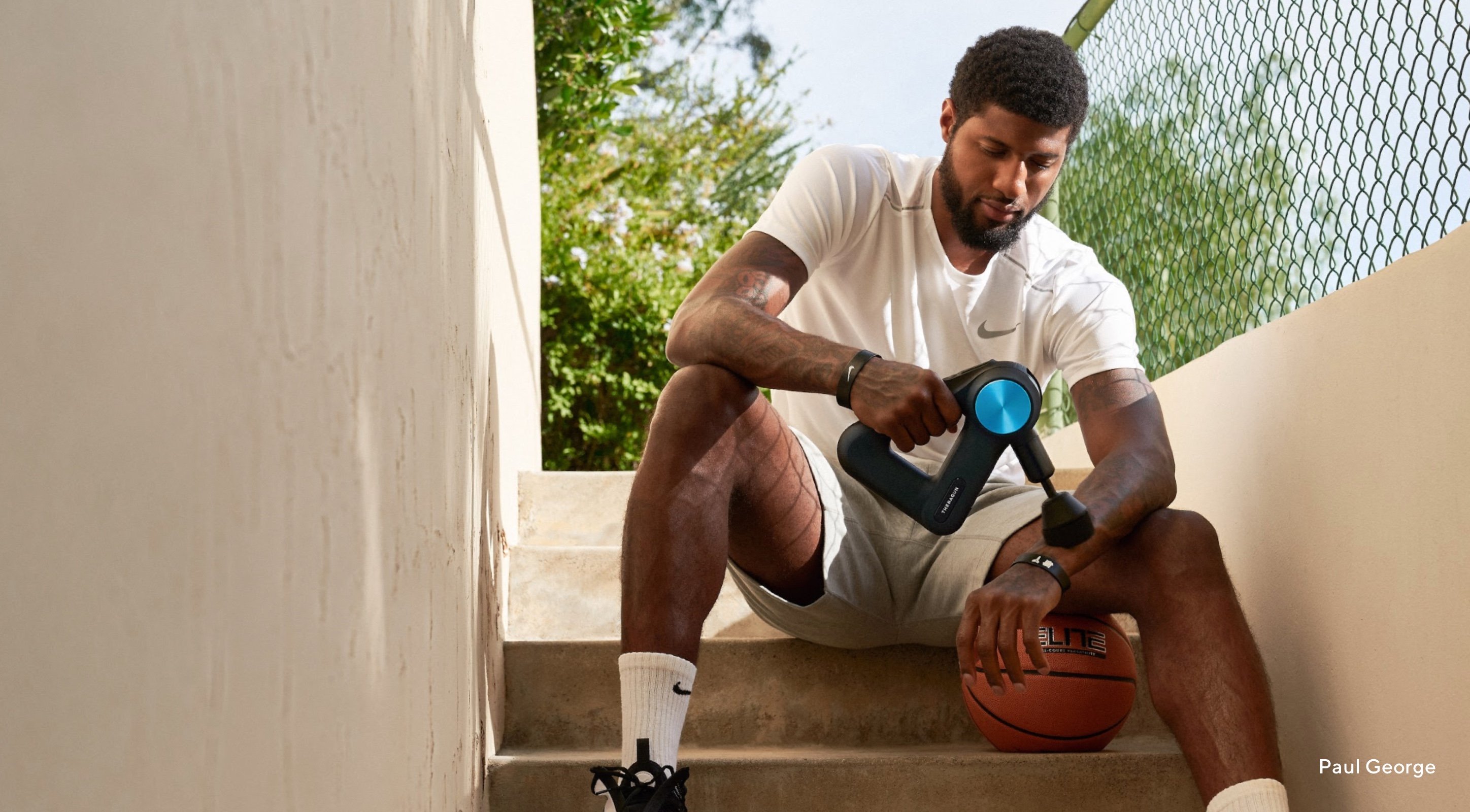 Paul George using Pro device on wrist